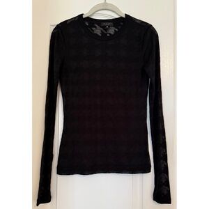 Rag & Bone Black Long Sleeve Top